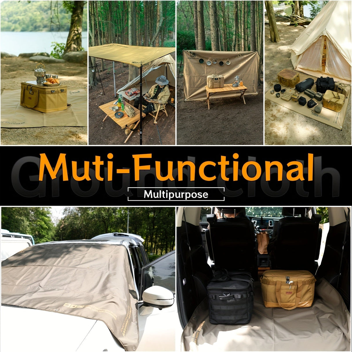Outdoor Oxford Tent Mat Picnic Beach Pad-2