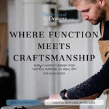 Deer Scene Wall Mounted Gun Cabinet Coat Rack – Secure & Stylish Wall Decor Hidden Firearm Concealment Furniture Key Hanger Deer Hunter Gift