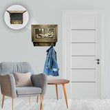 Deer Scene Wall Mounted Gun Cabinet Coat Rack – Secure & Stylish Wall Decor Hidden Firearm Concealment Furniture Key Hanger Deer Hunter Gift