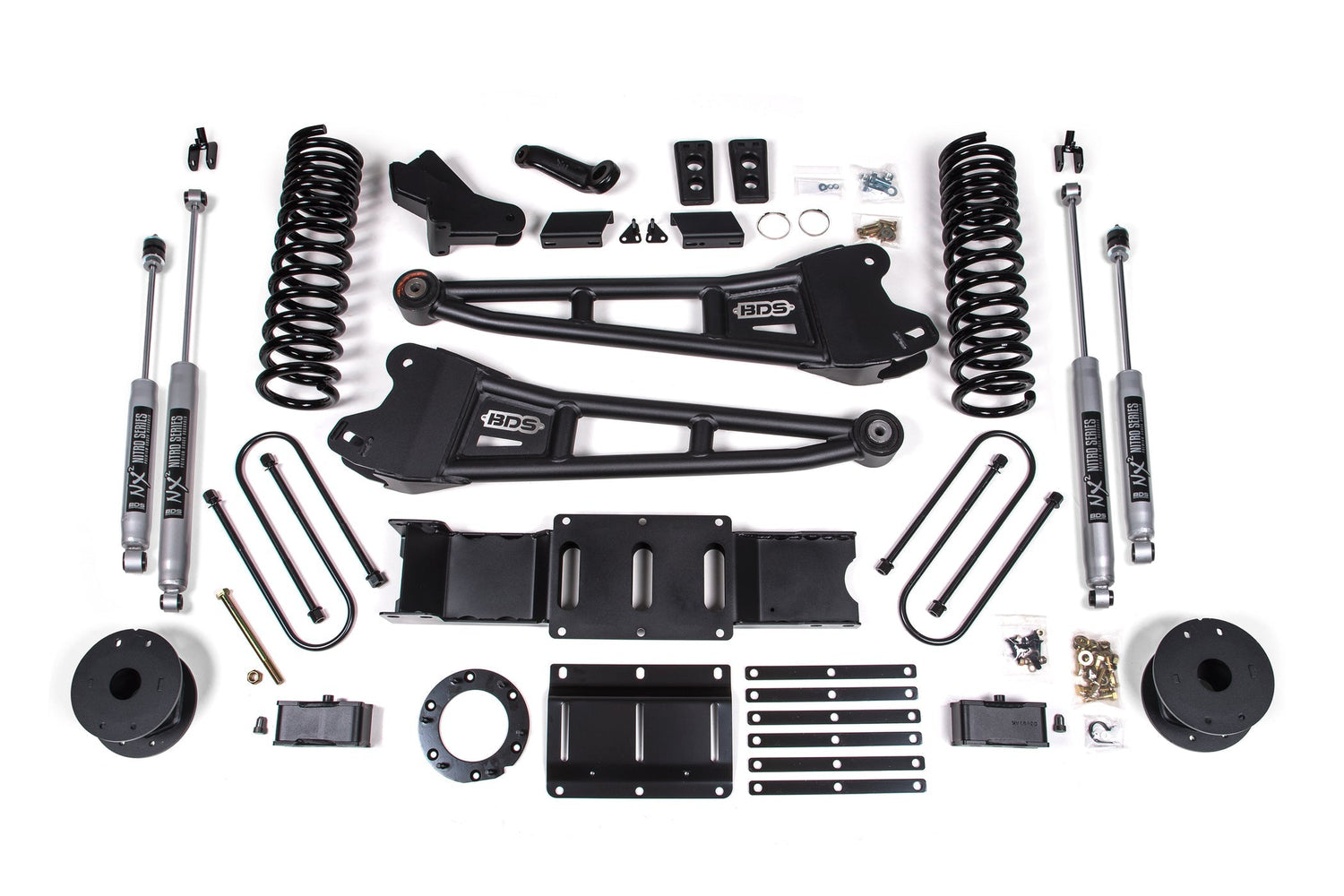 4 Inch Lift Kit w/ Radius Arm | Ram 3500 w/ Rear Air Ride (19-24) 4WD | Gas