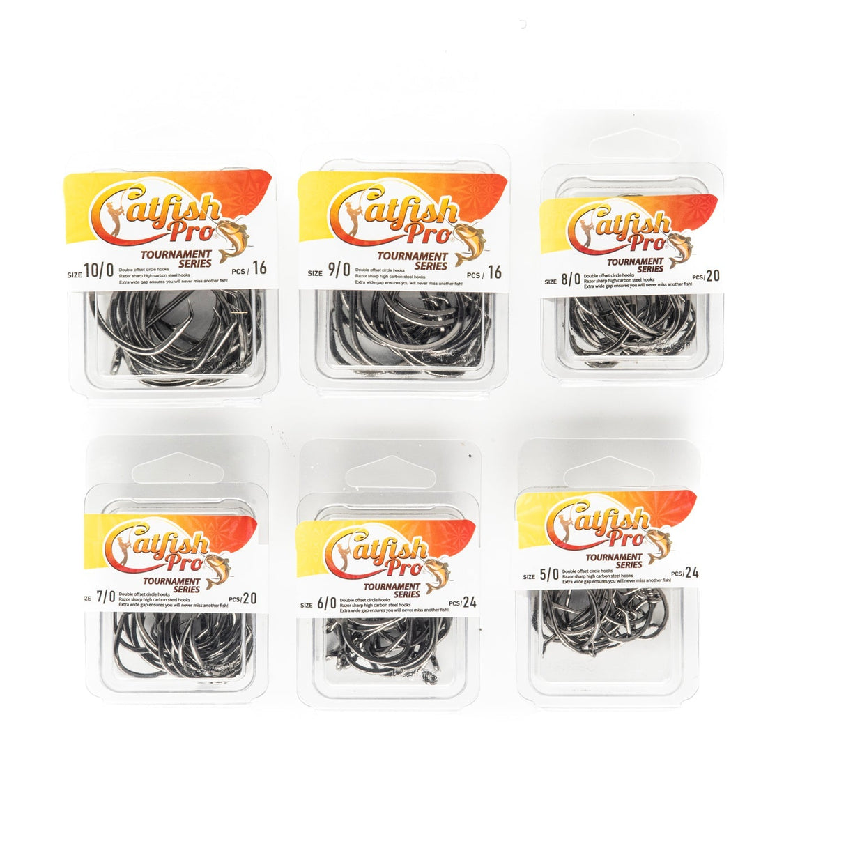 Double Offset Circle Hooks 6/0 - Value Pack