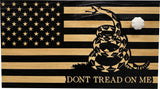 Dont Tread On Me Secure Decorative Wall-Mounted Gun Cabinet (Stripes)
