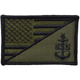 Navy SCPO Senior Chief Petty Officer USA Flag - 2.25x3.5 Patch