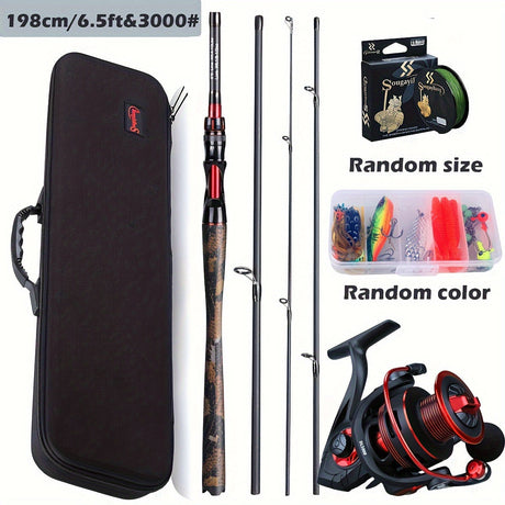 Fishing Rod Reel Combo Carbon Fiber-2