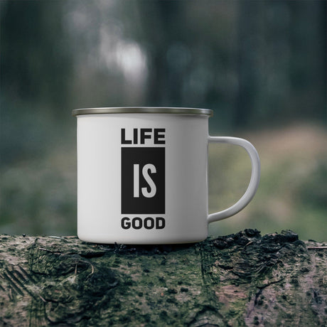 Enamel Camping Mug Life is Good-3