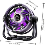 Outdoor Camping Fan USB Rechargeable-1