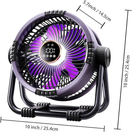 Outdoor Camping Fan USB Rechargeable-1