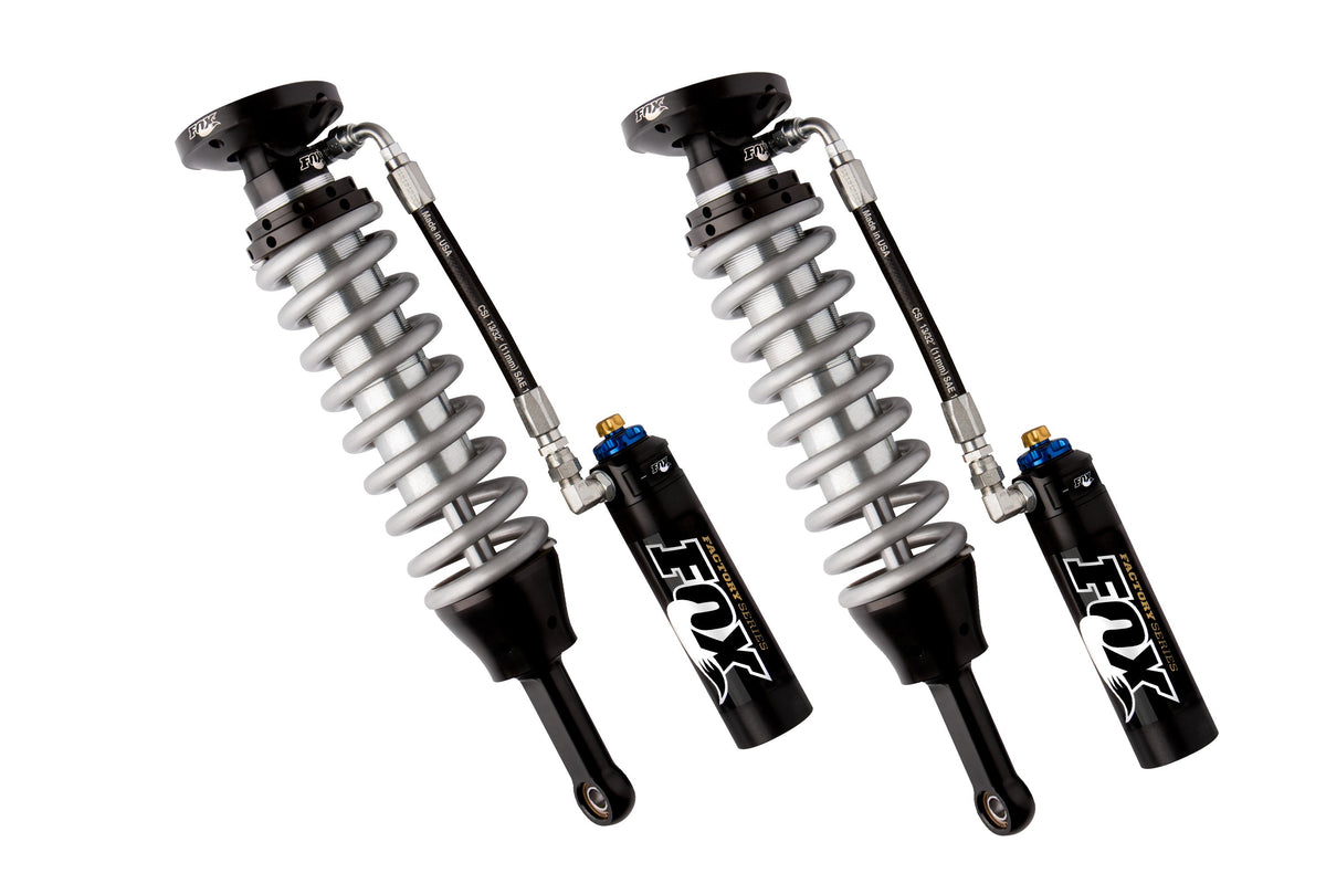 FOX 2.5 Coilover Shocks w/ DSC Reservoir Adjuster | 0-2 Inch Lift | Factory Series | Chevy Silverado and GMC Sierra 1500 (07-18)