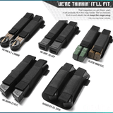 Extended Pistol Mag Holster - Hook Backing