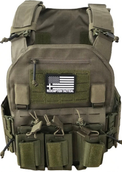 Redemption Tactical Crusader 2.0® l St. Michael FULL ARMOR KIT COMBO PACKAGE with Crusader 2.0 +IFAK Medical Kit + LEVEL IV  (2) 10x12 Front/Back Plates (2) 6x8 Side Plates (Level III PE)