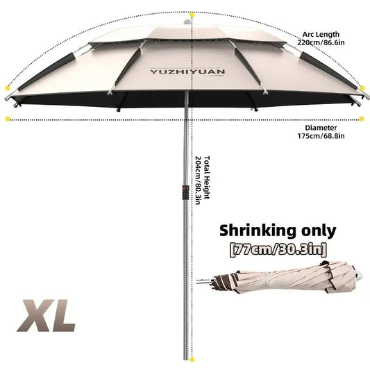 Fishing Umbrella with Portable Pole-1