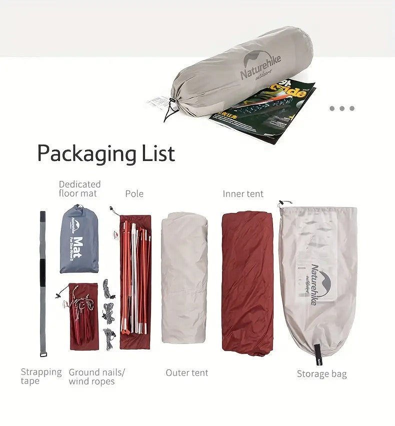 2 Person Camping Tent Double Layer-4