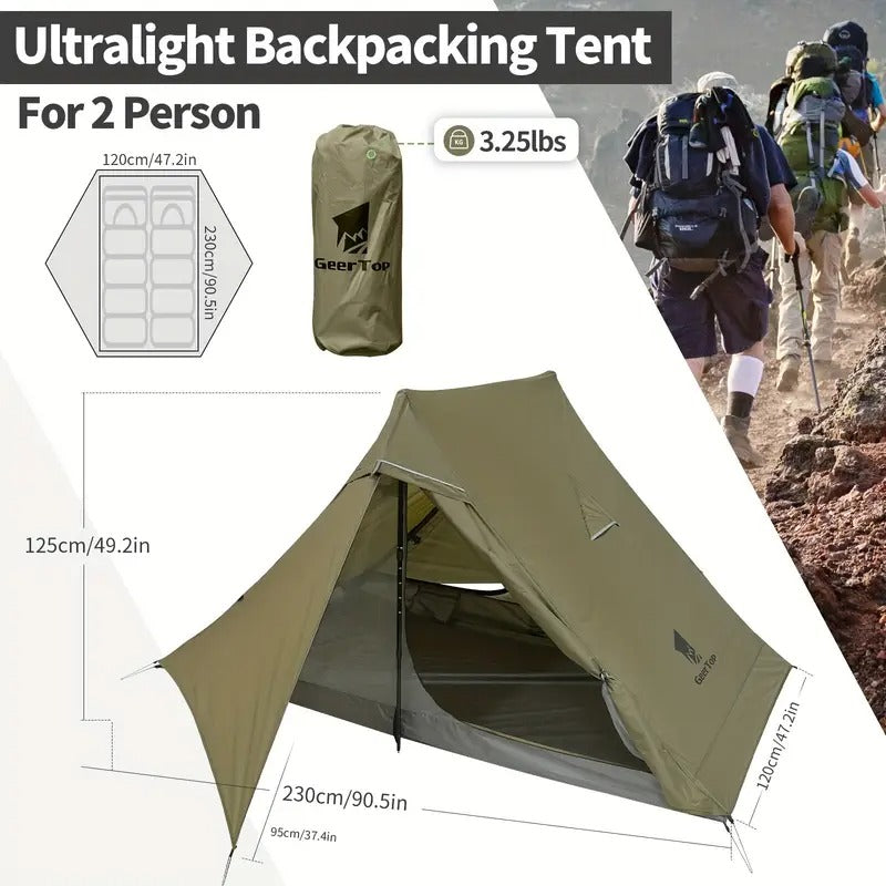 2-Person Backpacking Tent with Footprint-4
