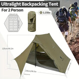 2-Person Backpacking Tent with Footprint-4