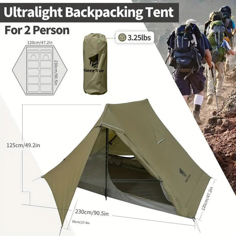 2-Person Backpacking Tent with Footprint-4