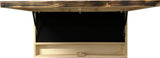 Large Burnt American Flag Hidden Gun Storage Cabinet (Burnt)
