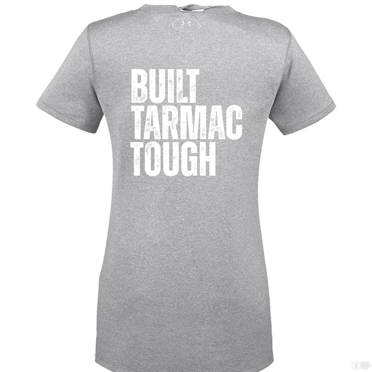 Under Armour Women’s Performance Tee Built Tarmac Tough The Crew Hangar UA Tech Quick Dry Sweat Wicking Mobility