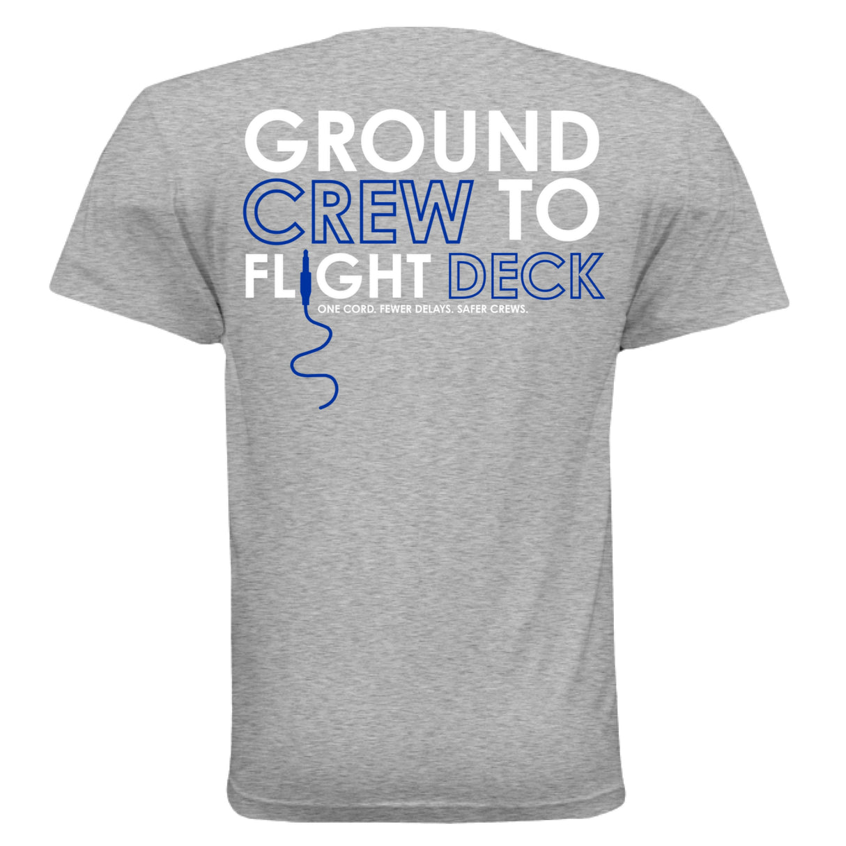 GroundComm X30 T Shirt Royal Edition Grey Next Level 3600 Fabric For Mission Ready Gear By The Crew Hangar
