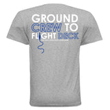 GroundComm X30 T Shirt Royal Edition Grey Next Level 3600 Fabric For Mission Ready Gear By The Crew Hangar