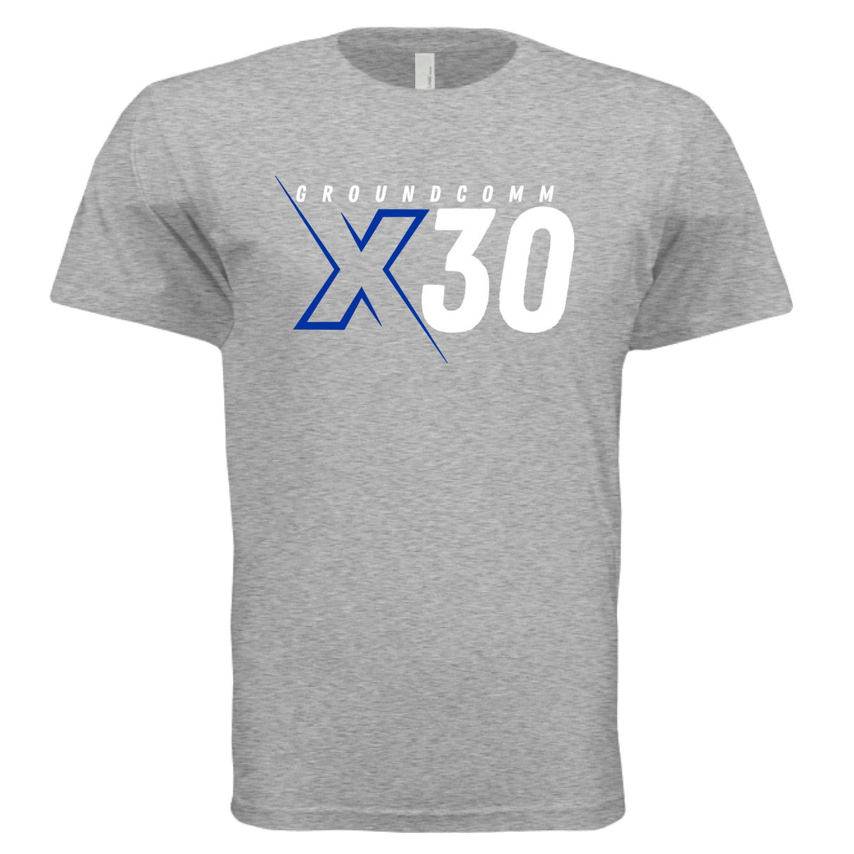 GroundComm X30 T Shirt Royal Edition Grey Next Level 3600 Fabric For Mission Ready Gear By The Crew Hangar