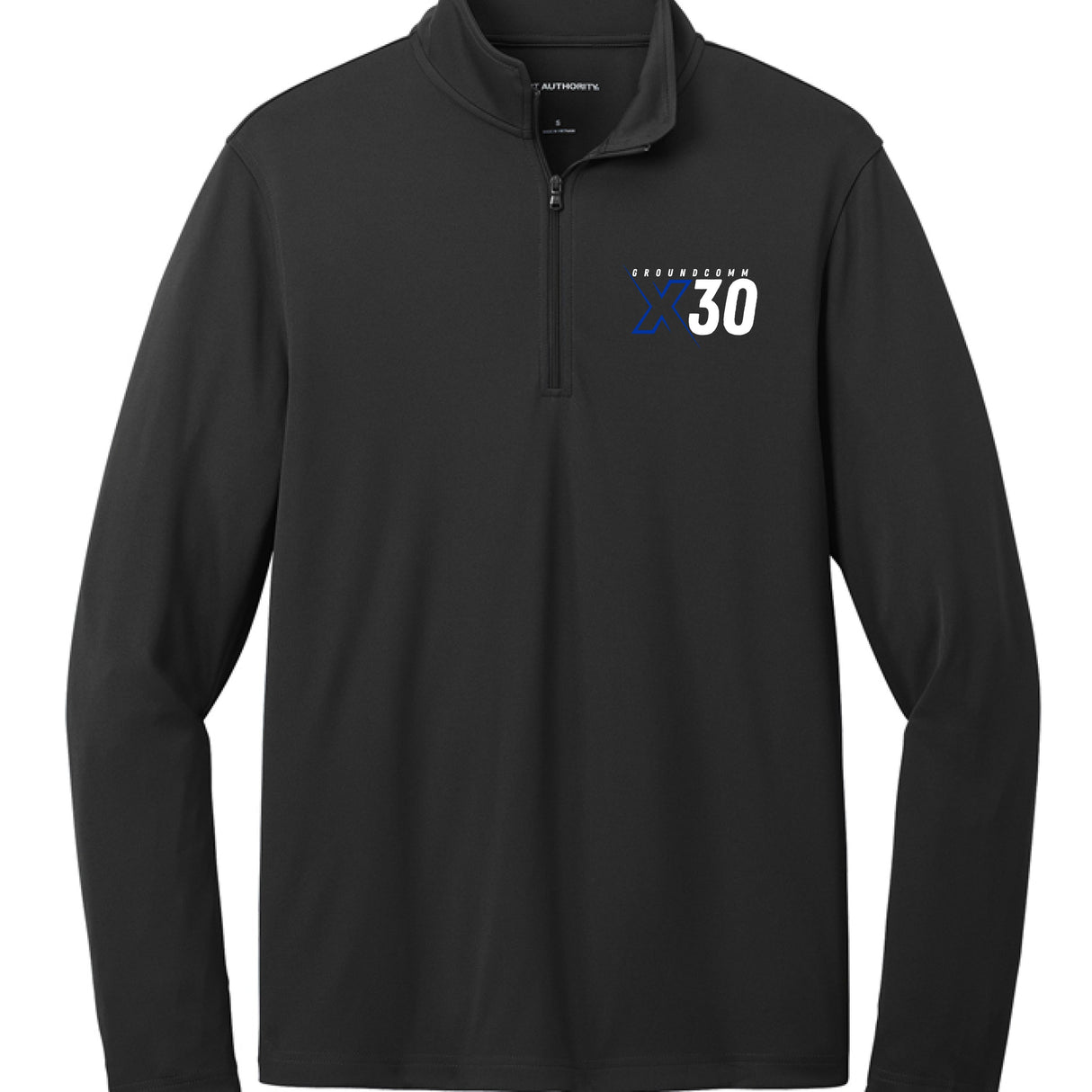 The Crew Hangar GroundComm X30 Quarter Zip Moisture Wicking Performance Top For Men