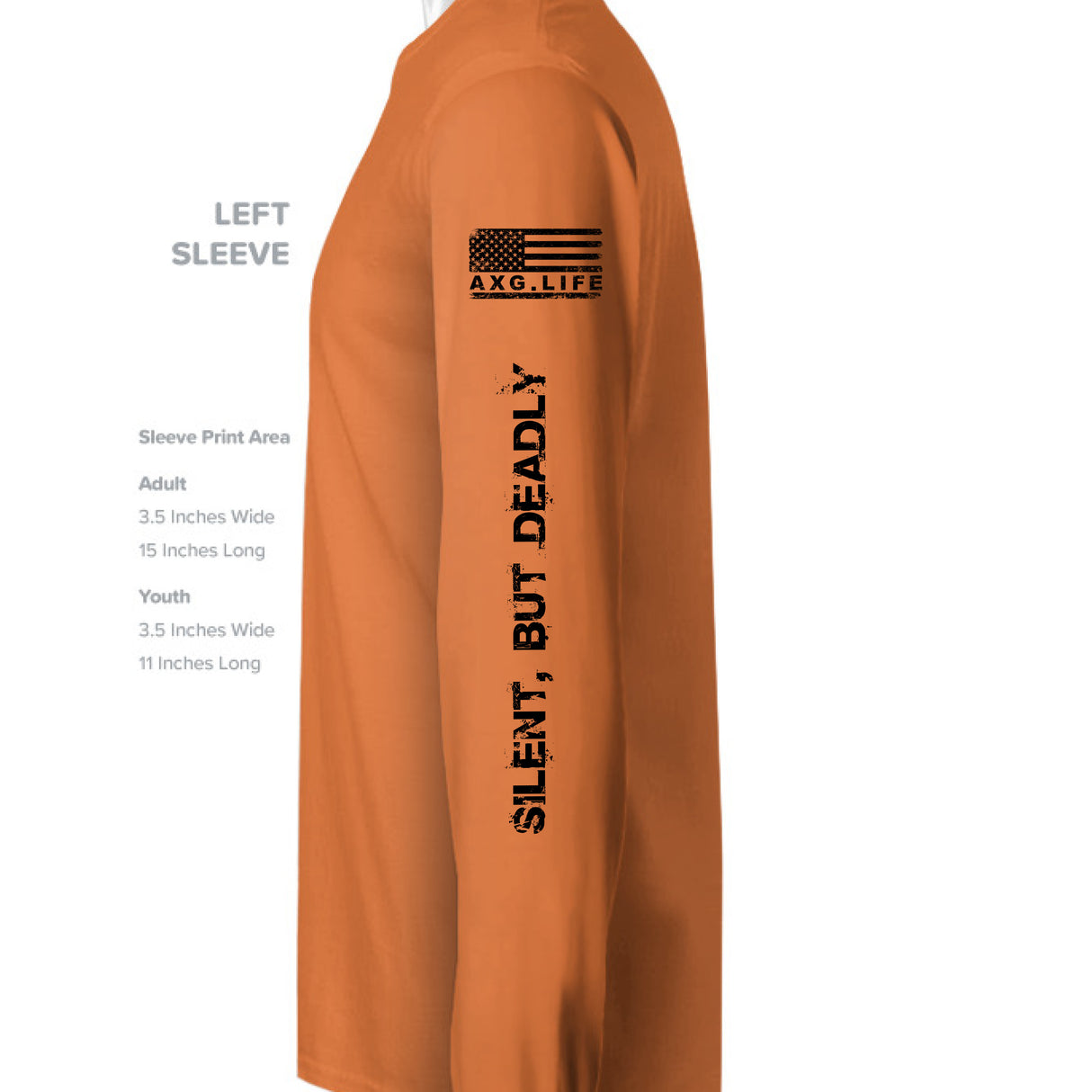 BRIGHT ORANGE - SLEEVE_LEFT