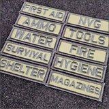 Preppers Patch Pack - 10 Piece Set - 1x3 Patches