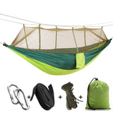 1-2 Person Portable Outdoor Camping Hammock with Mosquito Net High Strength Parachute Fabric Hanging Bed Hunting Sleeping Swing-6