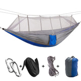 1-2 Person Portable Outdoor Camping Hammock with Mosquito Net High Strength Parachute Fabric Hanging Bed Hunting Sleeping Swing-4
