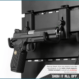 Wall Rack System - Adjustable J-Hooks (2 Pack, 2 Sizes)