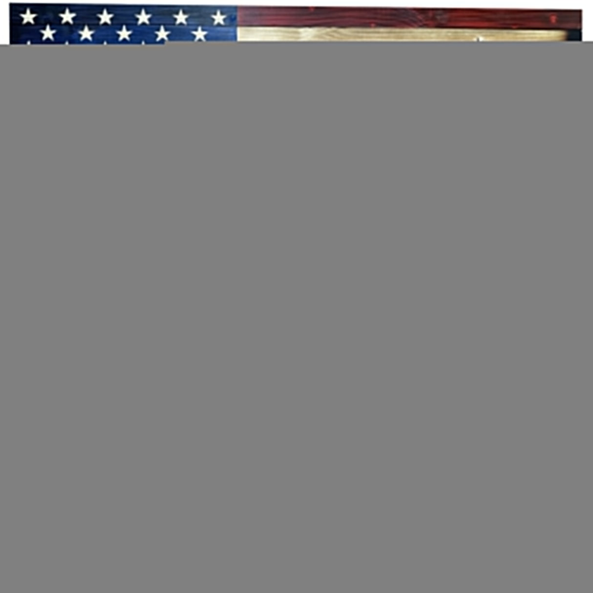 Large American Flag Hidden Gun Storage Cabinet (Red and Blue)