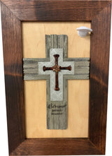 Blessed Beyond Measure Cross Decorative Wall-Mounted Secure Gun Cabinet