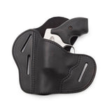 The Ultimate Leather Gun Holster | 3 Slot Pancake Style Belt Holster | Handmade in the USA! | J-Frame & 38 special - Lifetime Warranty