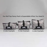 Roll Top Fanny Pack  (Black Ultralight DYNEEMA)