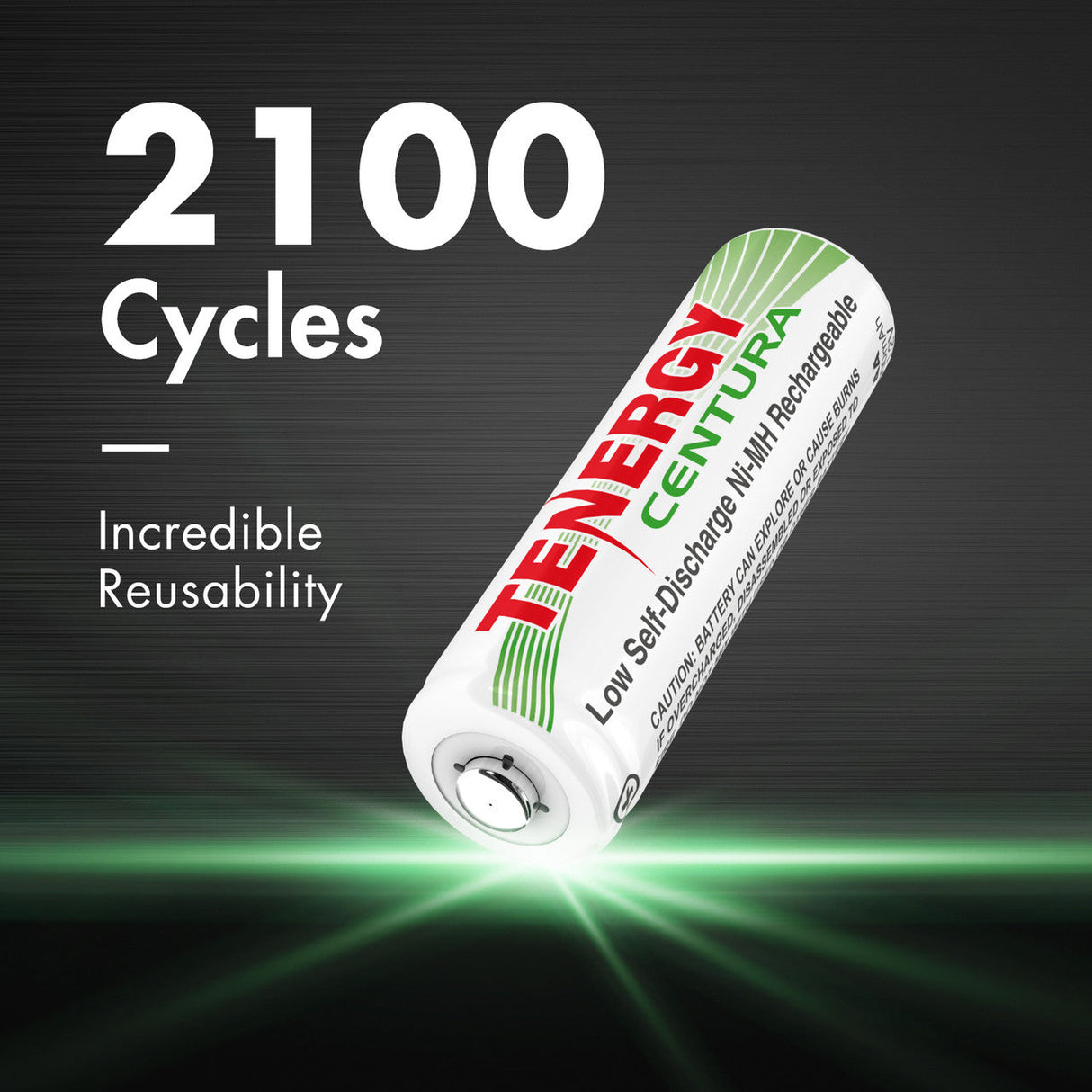 Tenergy Centura AAA NiMH Rechargeable Battery 2100 Cycle Longevity Eco Friendly for Home Electronics