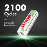 Tenergy Centura AAA NiMH Rechargeable Battery 2100 Cycle Longevity Eco Friendly for Home Electronics