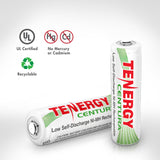 Tenergy Centura AAA NiMH Rechargeable Battery 2100 Cycle Longevity Eco Friendly for Home Electronics