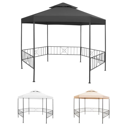 vidaXL Gazebo Outdoor Canopy Tent Patio Pavilion Wedding Party Tent Sunshade-5