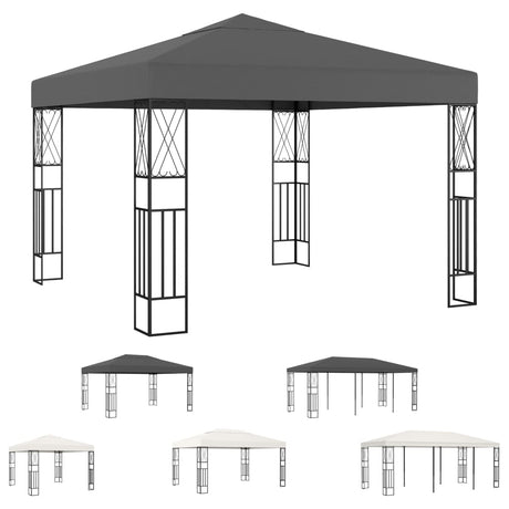 vidaXL Gazebo Outdoor Canopy Tent Patio Pavilion Wedding Party Tent Fabric-5