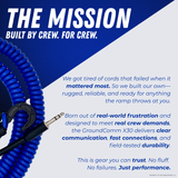 GroundComm X30 Durable Pushback Communication Extension Cord For Ground Crews By The Crew Hangar