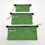 Zipper Pouches TOPO Patterns Ultralight D50T fabric