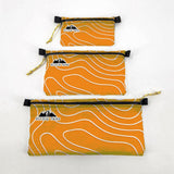 Zipper Pouches TOPO Patterns Ultralight D50T fabric